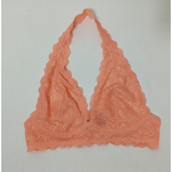 Free People Galloon Lace Halter Light Orange - Picture 2 of 7